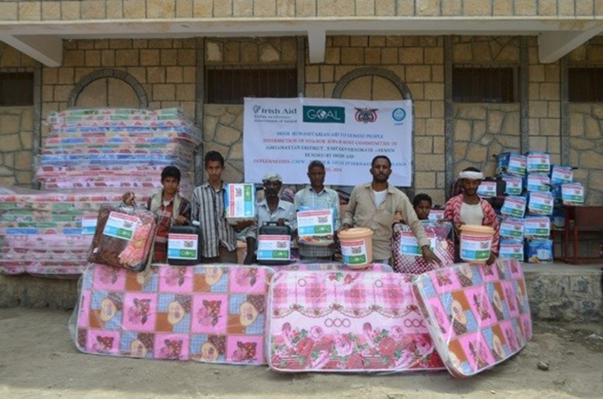 Credit: GOAL, 2016. Through Irish Aid’s Emergency Response Fund Scheme (ERFS) in 2016, the Irish NGO GOAL was able to support vulnerable families in Taiz Governorate who had been affected by conflict.